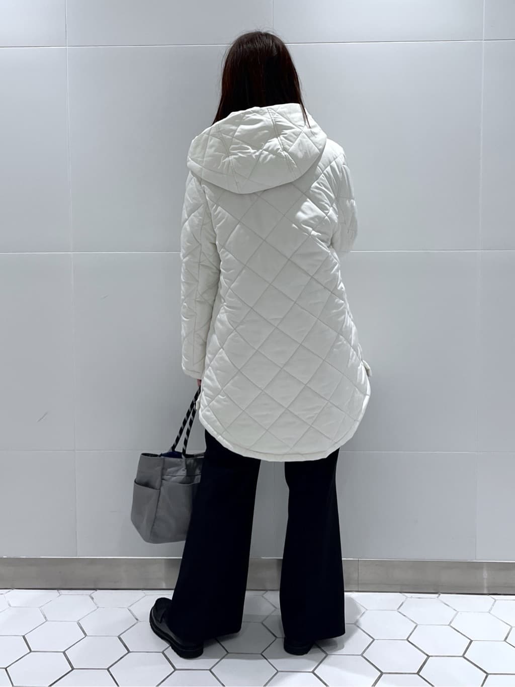 Makinoさんの「Dessin｜【2WAY/洗える】中綿キルトコート」を使ったコーディネート