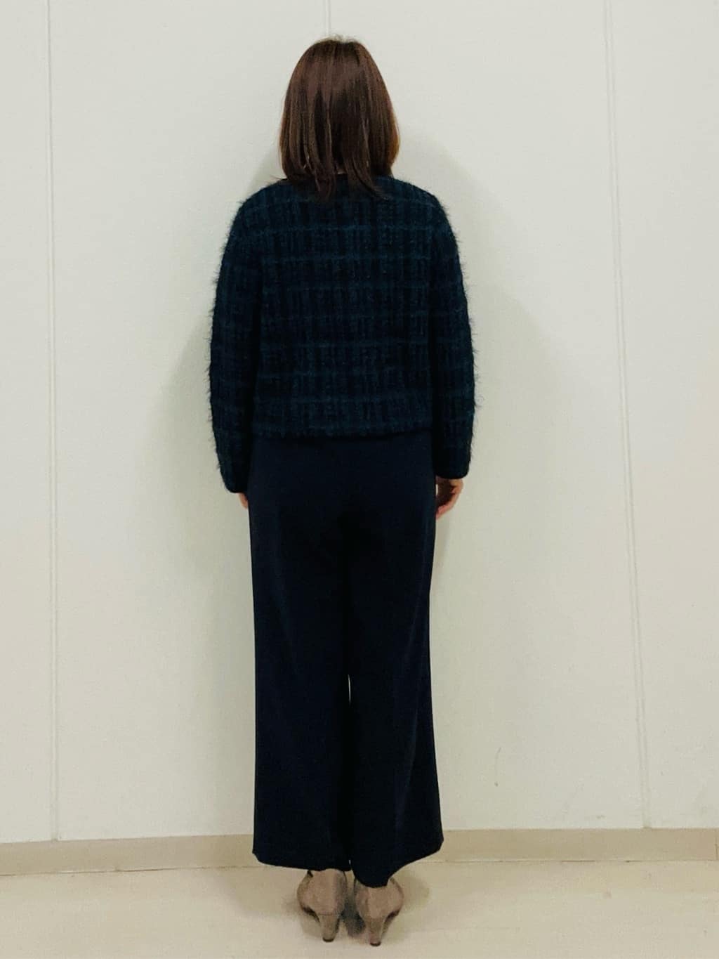 haseさんの「Reflect｜【お食事会やお出かけに◎】ふんわりジャカード編みカーディガン」を使ったコーディネート