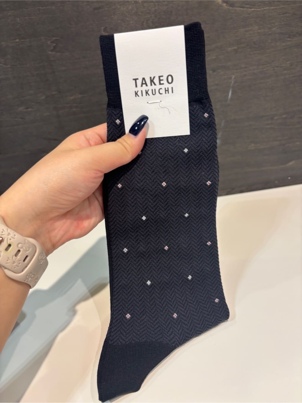 ヒナさんの「TAKEO KIKUCHI｜へリンボン小花ドレスソックス」を使ったコーディネート