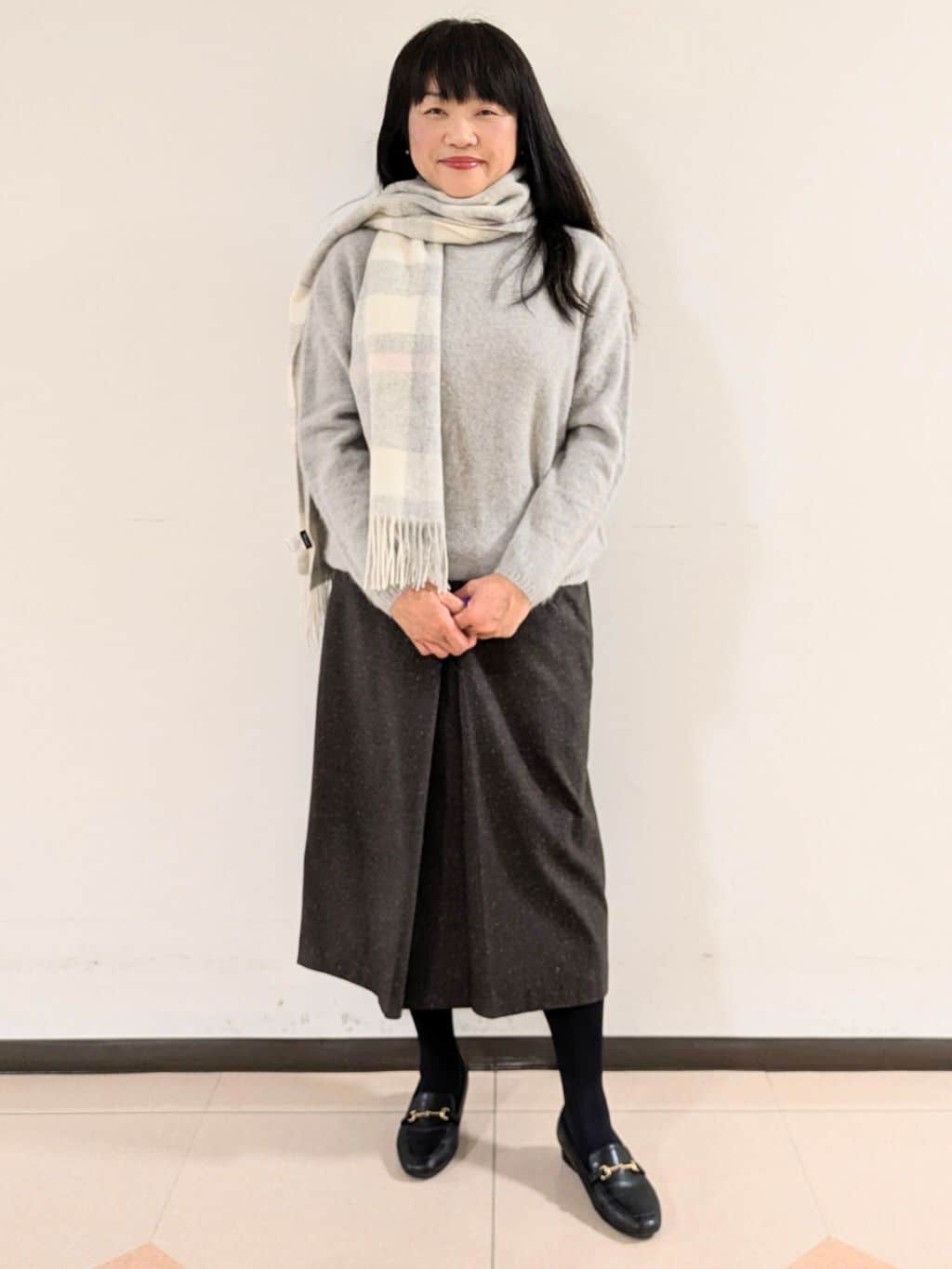 ともさんの「UNTITLED｜【はっ水機能/フード取り外し可/防寒】ロングダウンコート」を使ったコーディネート