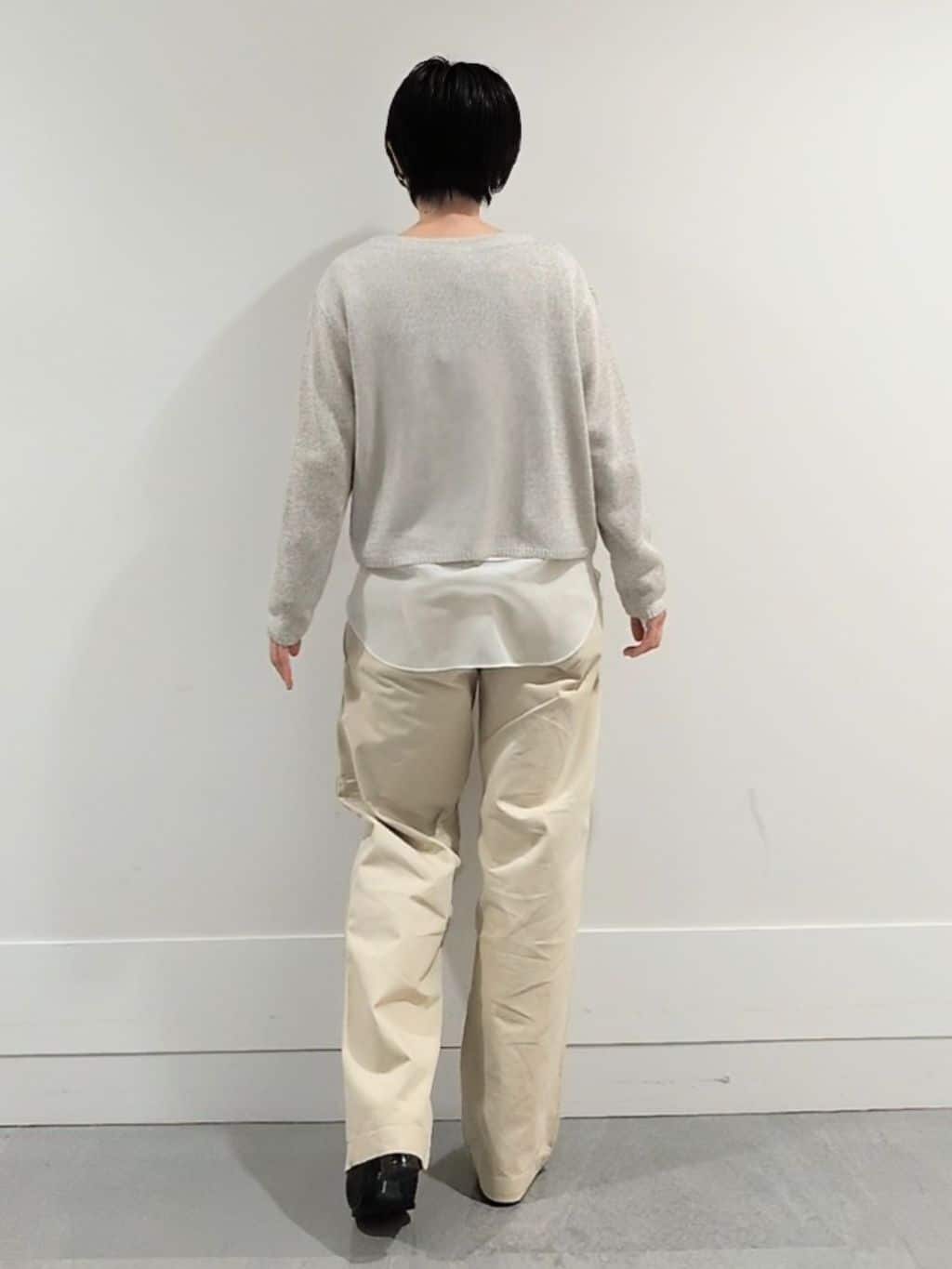ミズタさんの「UNTITLED｜◆【洗える/光沢感】ファンシーヤーンニット」を使ったコーディネート