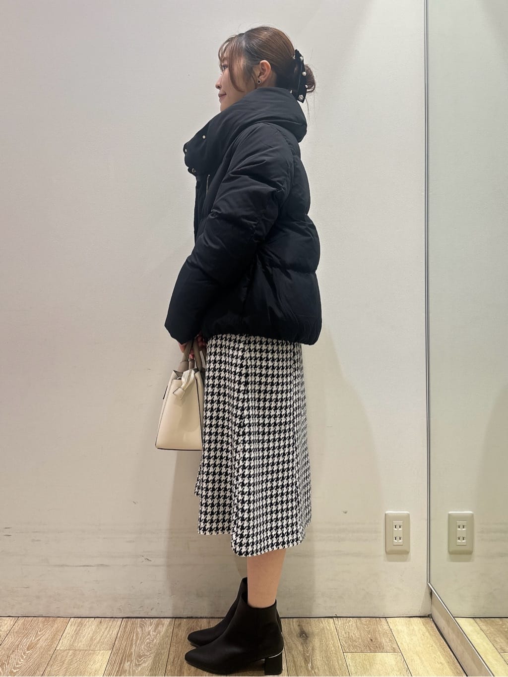 MOMOさんの「index｜KAWADAダウンショートコート【撥水／洗濯機OK／静電気防止裏地】《XS～LL》」を使ったコーディネート