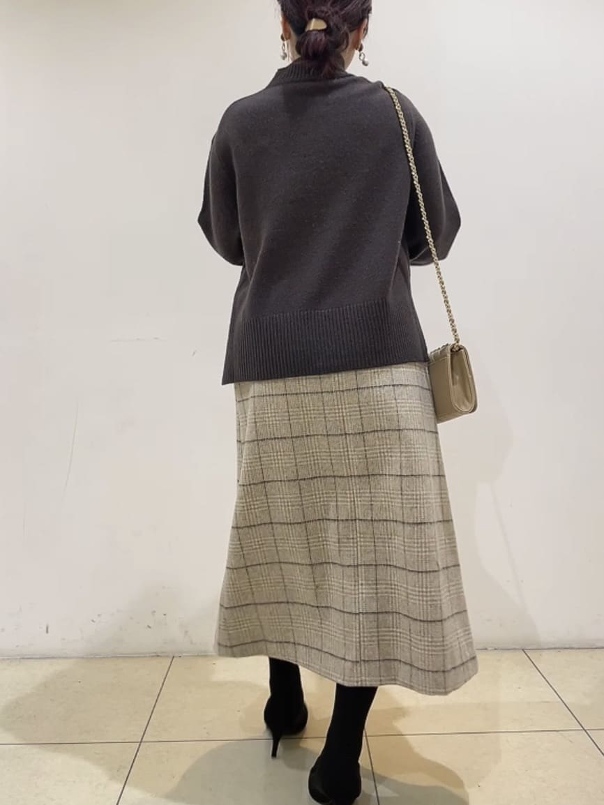 watanabeさんの「UNTITLED｜【8色展開/洗える】ウールカシミヤ ハイネックニット」を使ったコーディネート