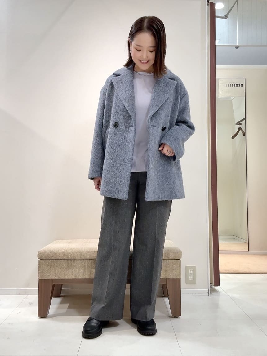 YUIさんの「UNTITLED｜【8色展開/体型カバー】魅せるタイムレスニット」を使ったコーディネート