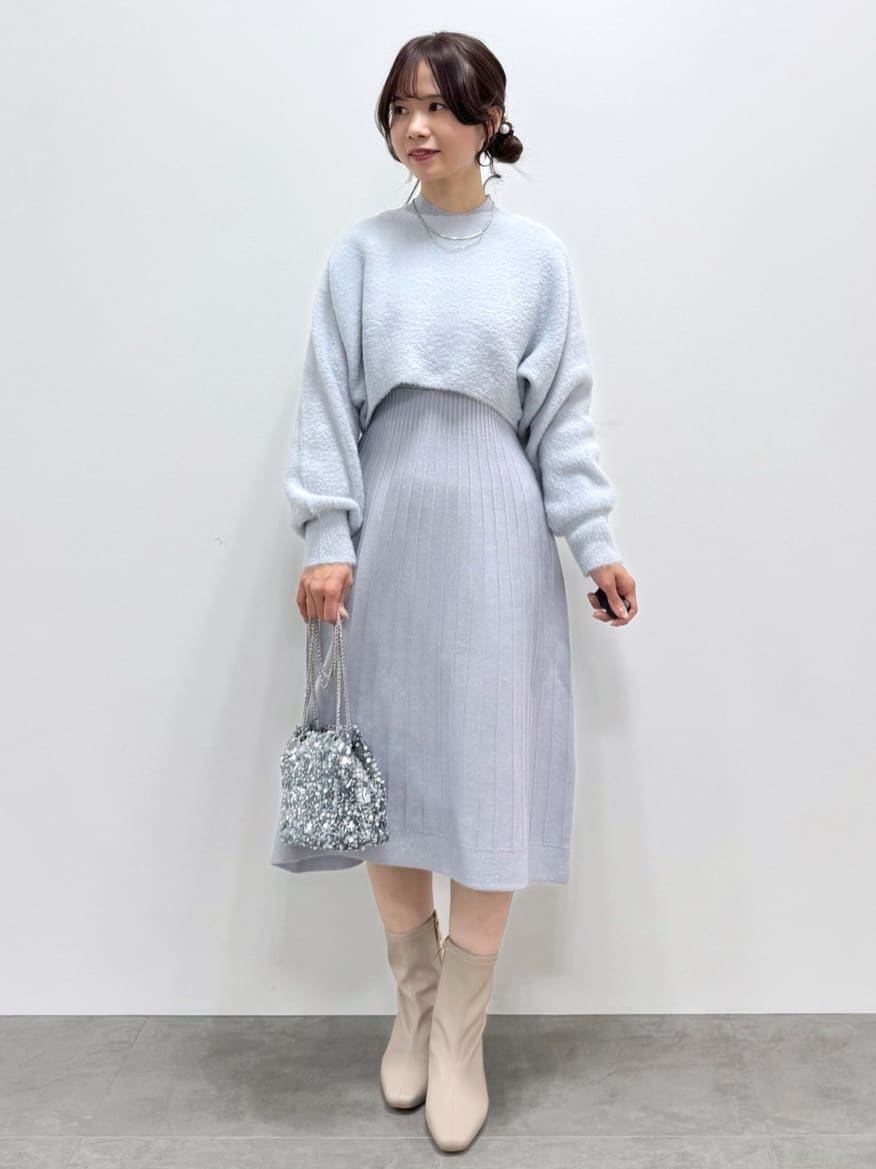 kozuさんの「index｜KAWADAダウンドロストミドルコート【撥水／洗濯機OK／2WAY／静電気防止裏地】《XS～3L》」を使ったコーディネート