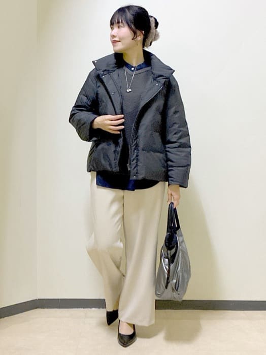  beni_gingerさんの「Reflect｜【すっきりシルエット】ショート丈ダウンコート」を使ったコーディネート