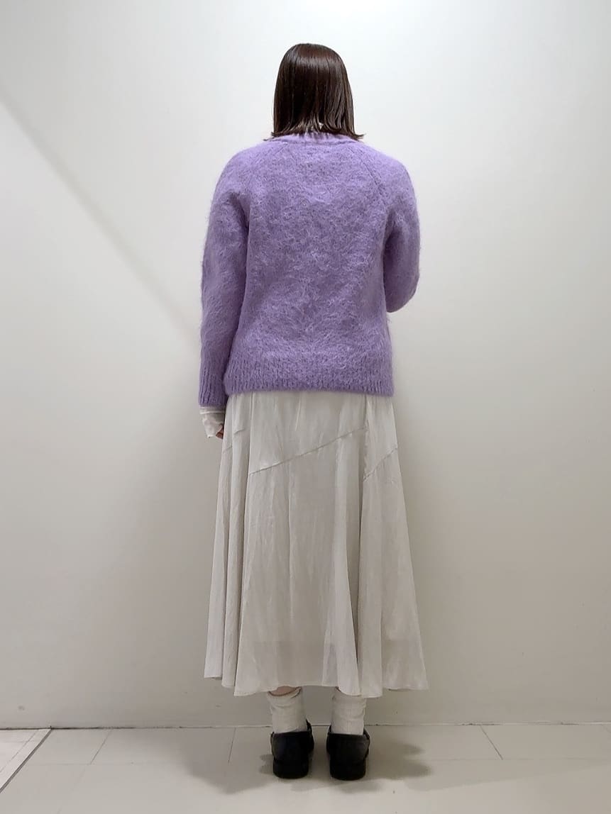 YUIさんの「UNTITLED｜【ゆったり】アルパカ混シャギー カーディガン」を使ったコーディネート