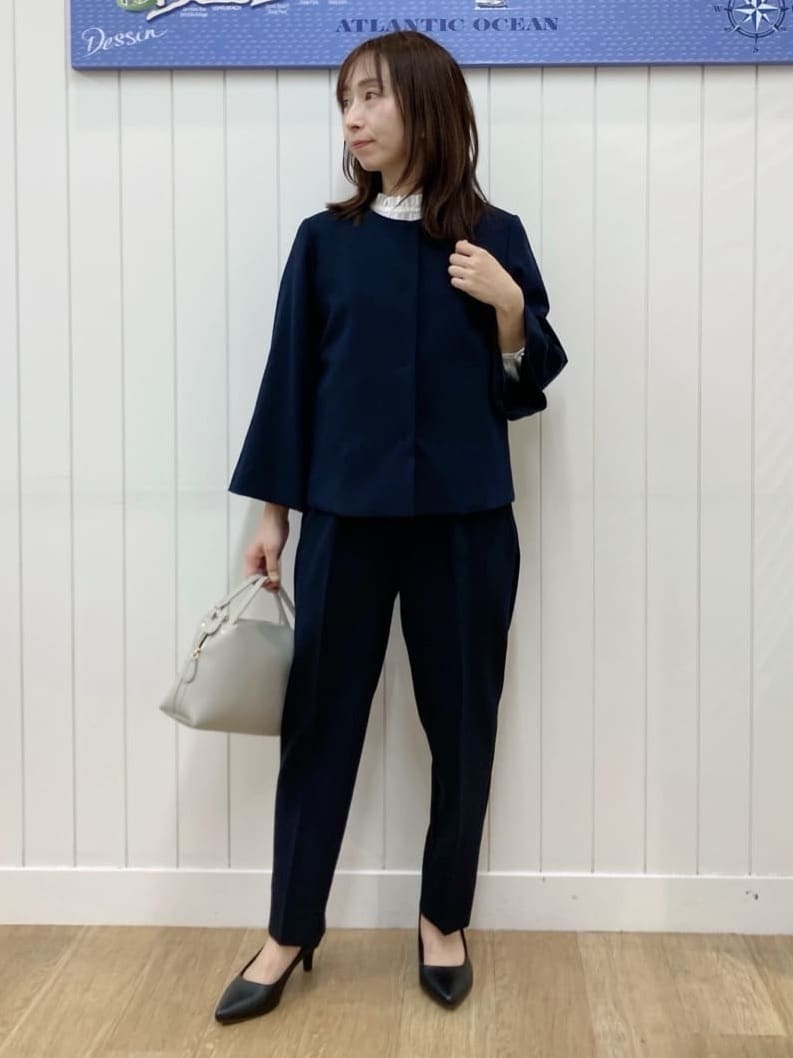 yoshiさんの「Dessin｜【入卒/セレモニー/セットアップ可能】ダブルクロステーパードパンツ」を使ったコーディネート