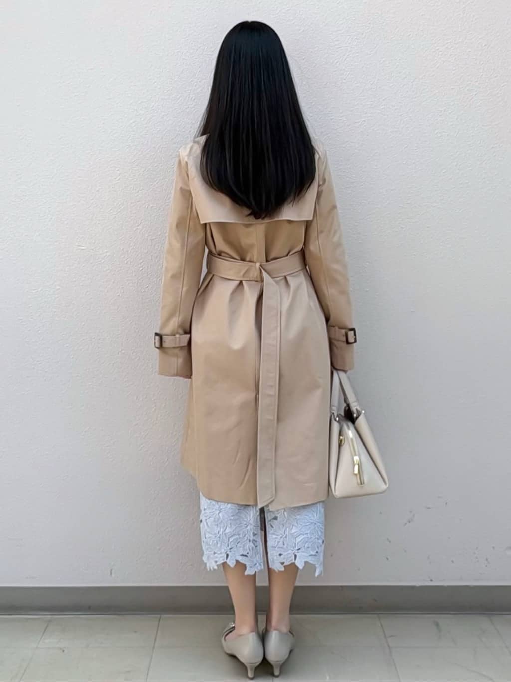 Izuさんの「index｜撥水トレンチコート【洗濯機OK／花粉対応】《XS～3L》」を使ったコーディネート