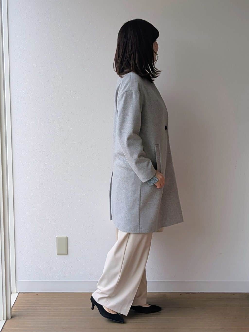 なみきさんの「UNTITLED｜【ゆったり】三つ杢カラーニット」を使ったコーディネート