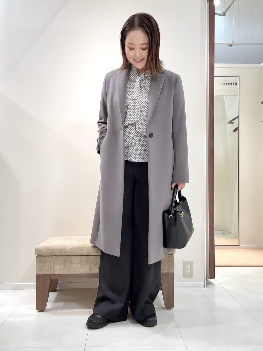 YUIさんの「UNTITLED｜【スタイリッシュ／オンオフ兼用】ウールチェスターコート」を使ったコーディネート