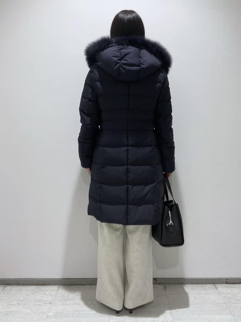 meiさんの「INDIVI｜【褒められパンツ／ウール混】ウォームウール ワイドパンツ」を使ったコーディネート