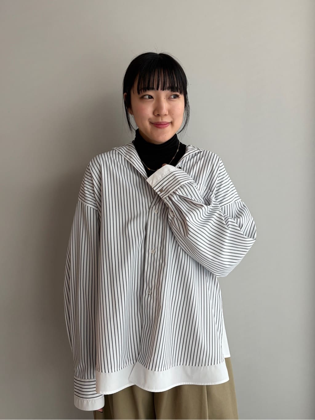 Akutagawaさんの「tk.TAKEO KIKUCHI｜レイヤードストライプシャツ」を使ったコーディネート