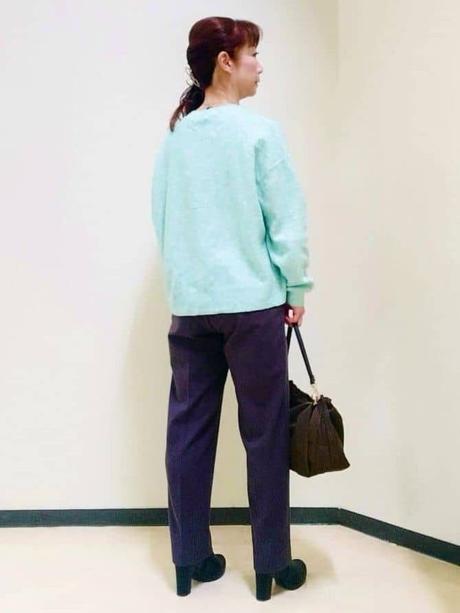 花さんの「Reflect｜【SS-4Lサイズ／衿が顔に当たらない◎】スタンドネックミドルコート」を使ったコーディネート