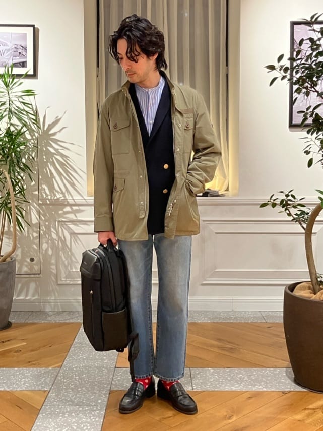 junyaさんの「DRESSTERIOR｜◆【Safari5月号掲載】10．6oz コンフォートワイドデニムパンツ」を使ったコーディネート