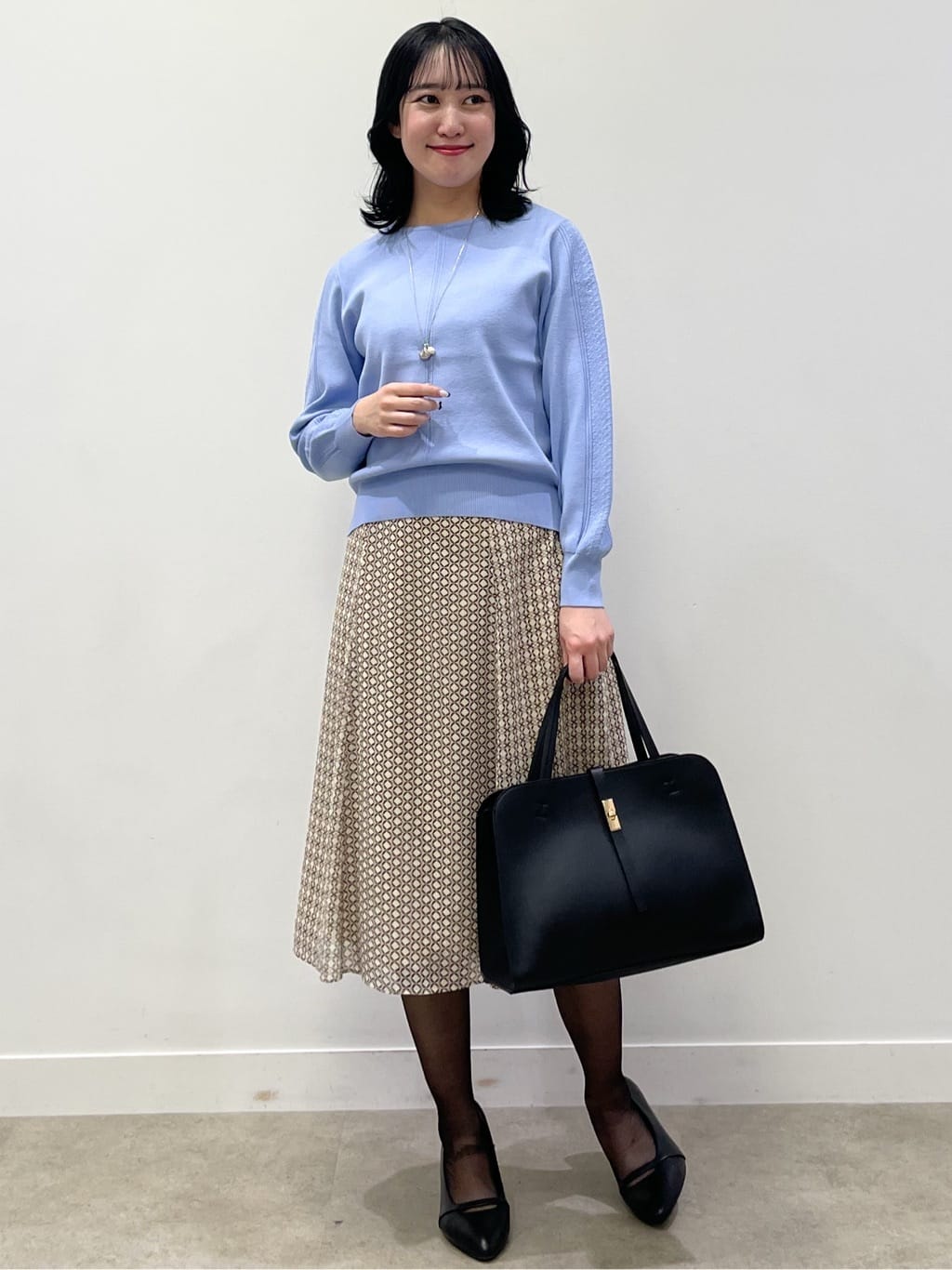 yukariさんの「Reflect｜【選べる6色／長く着られる◎】ボートネックニット」を使ったコーディネート