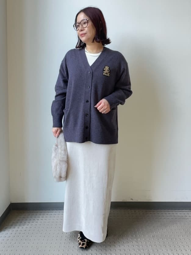 Asamiさんの「DRESSTERIOR｜レタードニットカーディガン」を使ったコーディネート