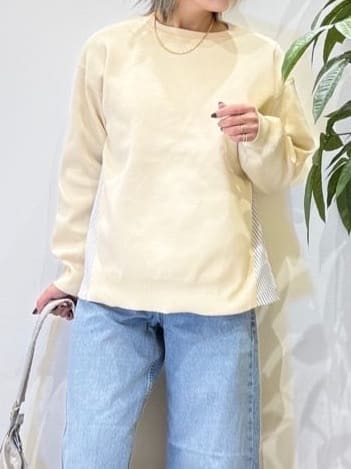misakiさんの「SHOO･LA･RUE｜【洗濯機可/S-LL/体型カバー】横姿もきれい見え スポンディッシュ Aライントップス」を使ったコーディネート