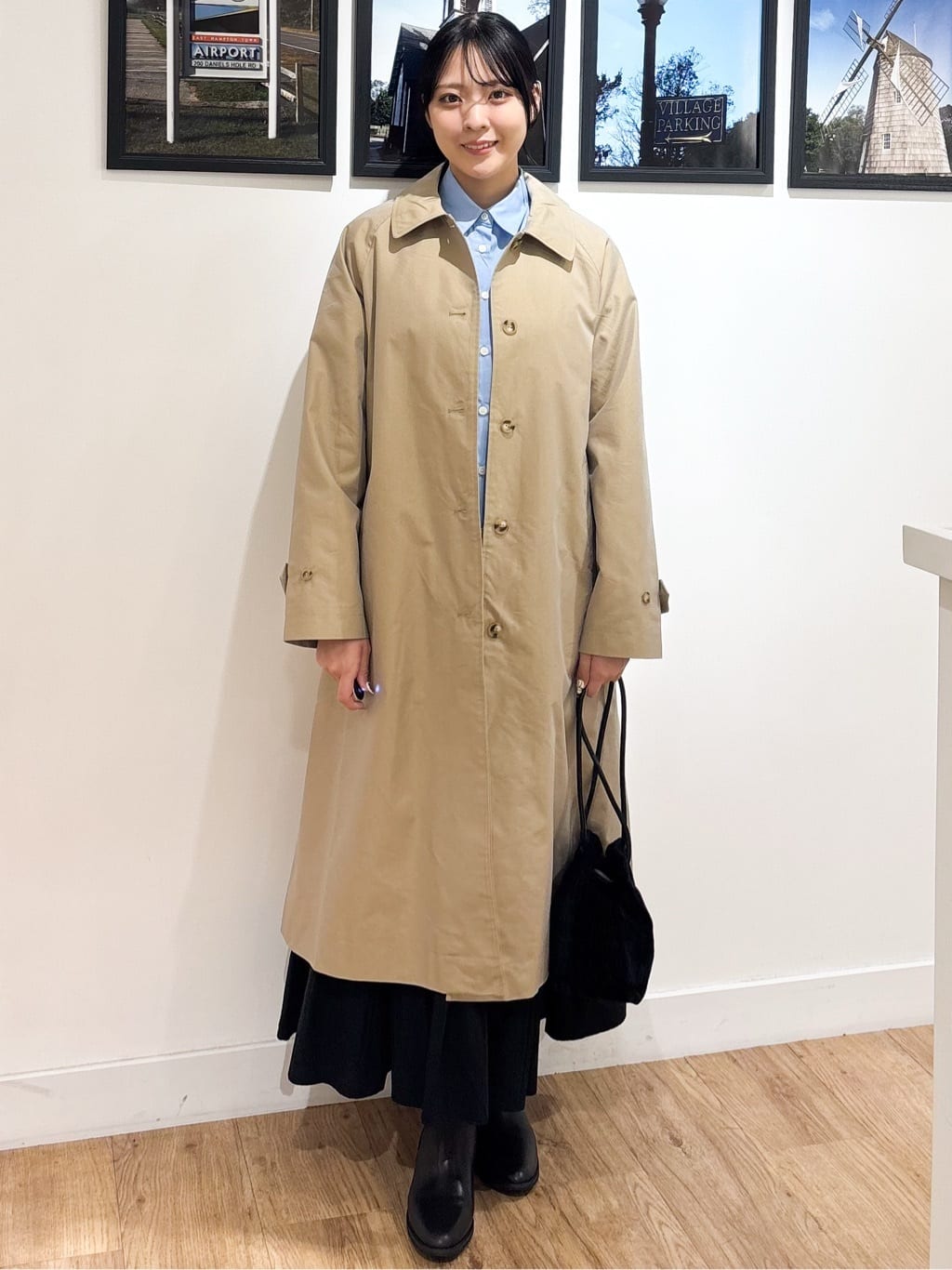 Ririkaさんの「Dessin｜【ユニセックス】シャンブレートレンチコート」を使ったコーディネート
