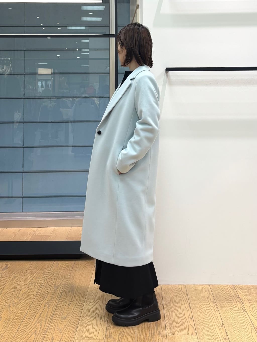 asamiさんの「INDIVI｜【SETUP可能／洗える／UVケア】ライトジャージ セミフレアスカート」を使ったコーディネート