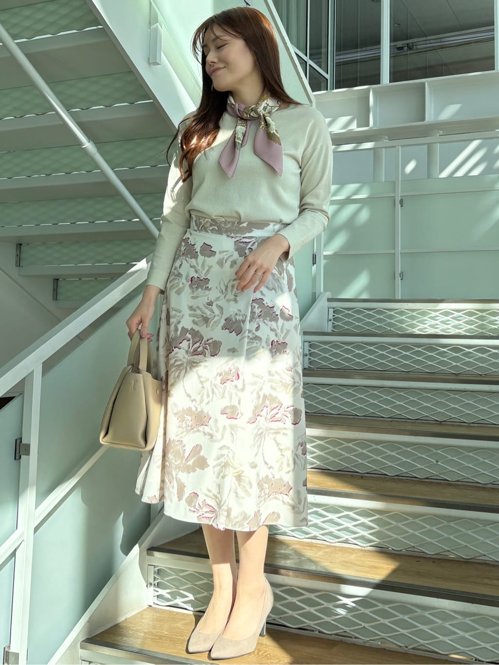 sayaさんの「COUP DE CHANCE｜【洗える】レイヤード風デザイントップス」を使ったコーディネート