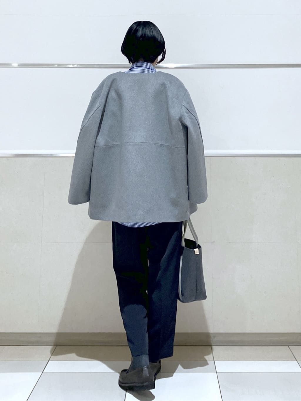 eriko さんの「Dessin｜【洗える】刺繍ロゴ入りオーバーシャツ」を使ったコーディネート