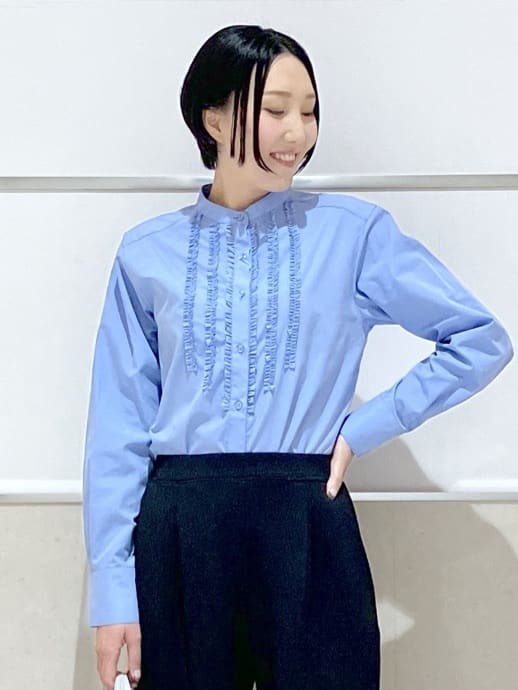 eriko さんの「Dessin｜【入卒/セレモニー/セットアップ可能】ジョーゼットパンツ」を使ったコーディネート