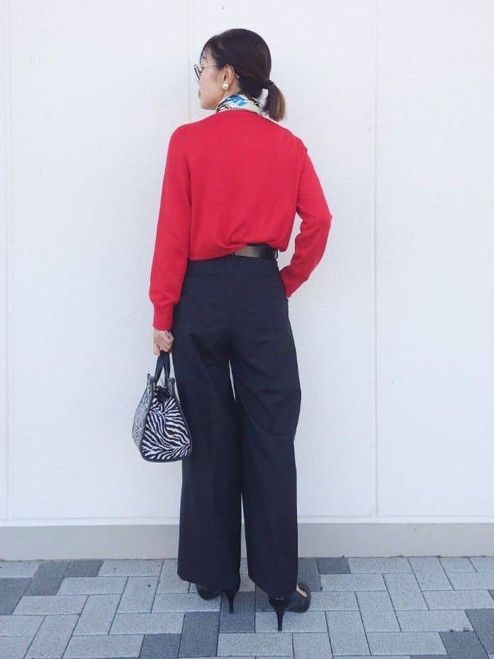 MUTSUKOさんの「UNTITLED｜【アンサンブル可/洗える】ウォームスパン カーディガン」を使ったコーディネート