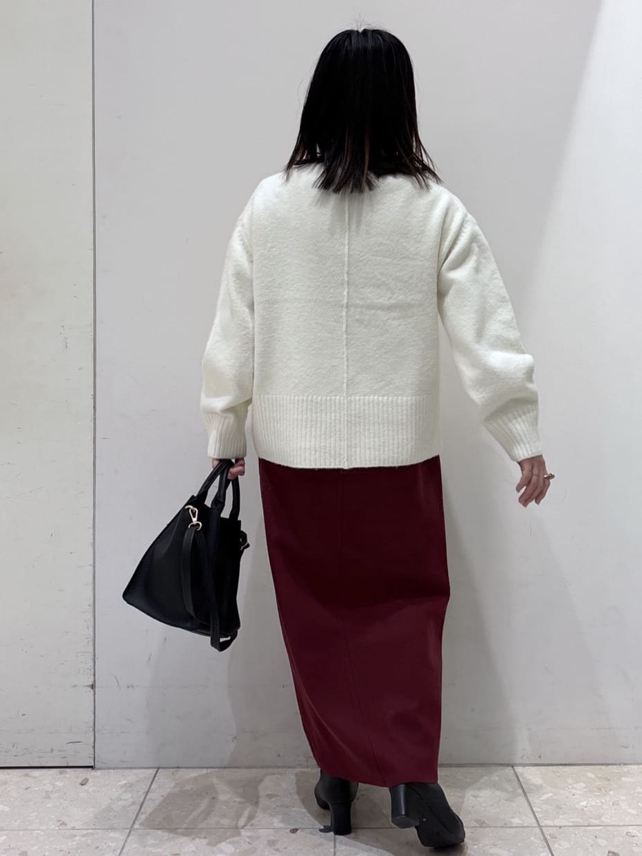 mameさんの「OPAQUE.CLIP｜ふわふわハイネックニット【洗濯機OK】」を使ったコーディネート