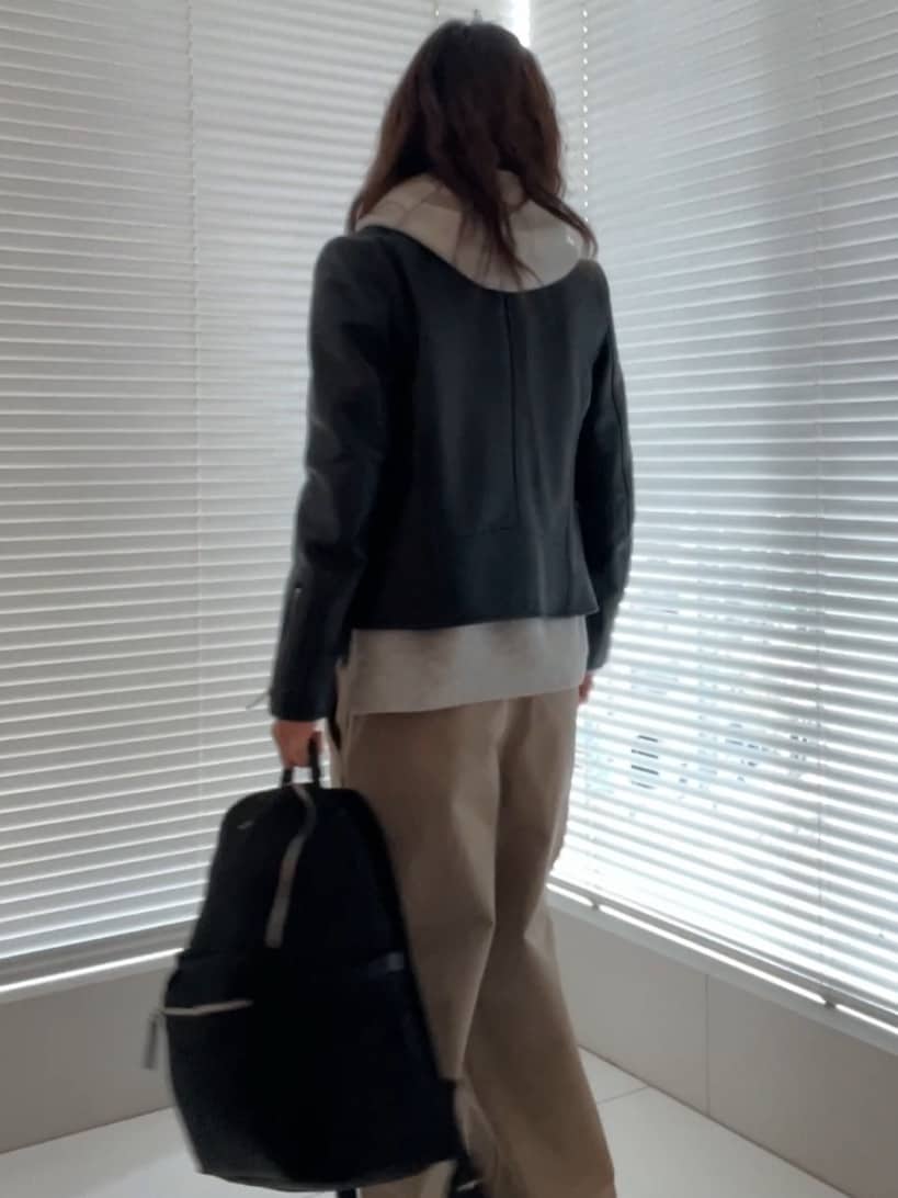 misaさんの「DRESSTERIOR｜【本革】レザーダブルライダース」を使ったコーディネート