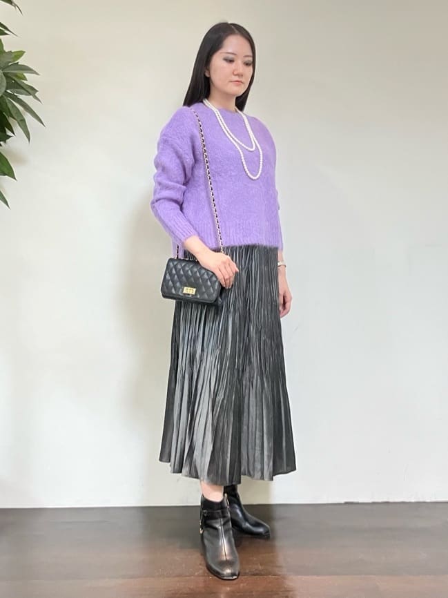 カレンさんの「UNTITLED｜【ゆったり】アルパカ混シャギーニット」を使ったコーディネート