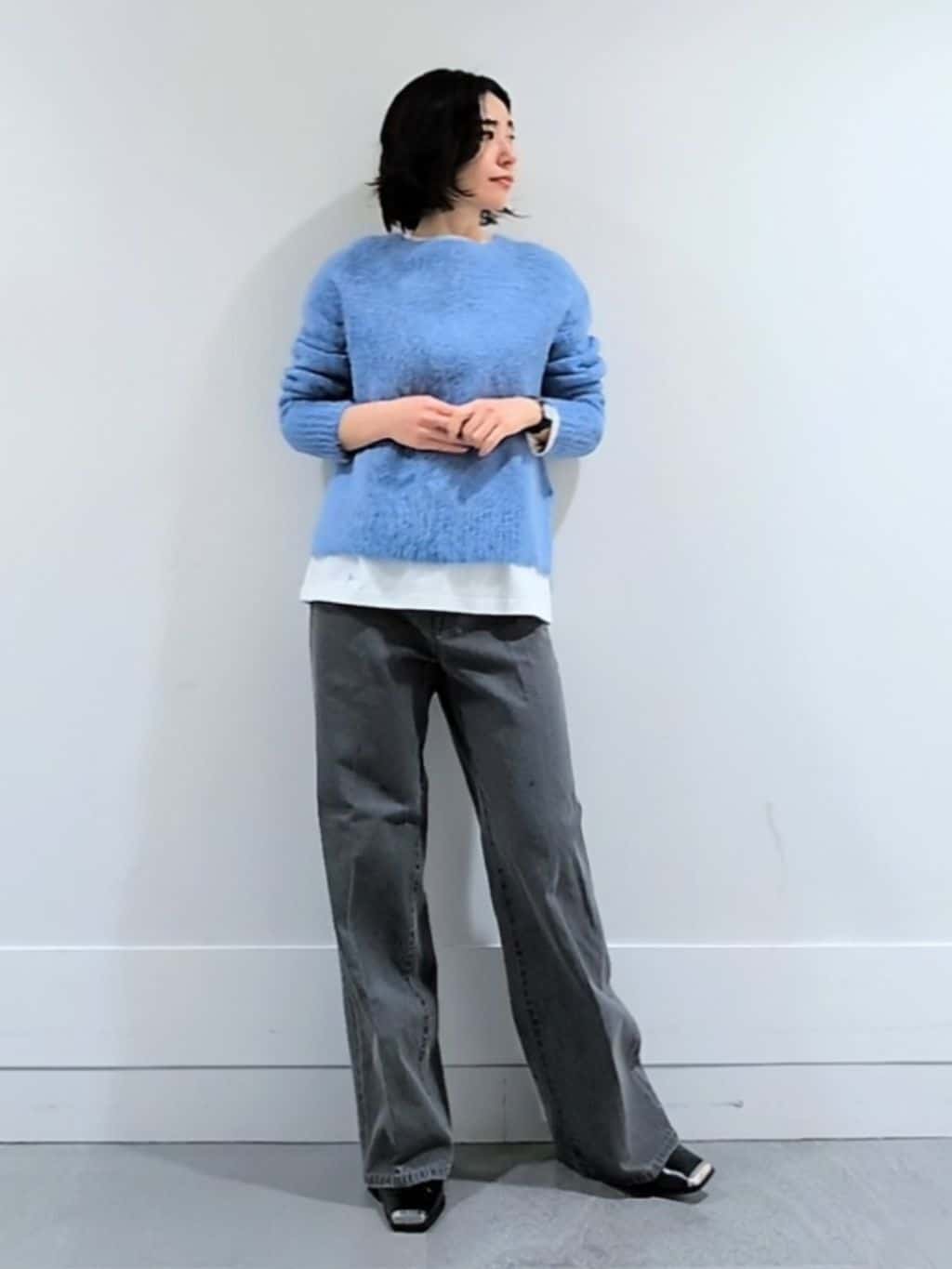 ミズタさんの「UNTITLED｜【ゆったり】アルパカ混シャギーニット」を使ったコーディネート