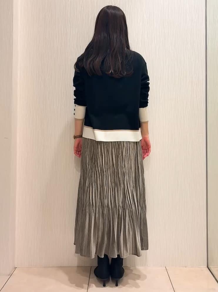 SAHOさんの「UNTITLED｜【アンサンブル可/洗える】ウールミラノリブニット」を使ったコーディネート