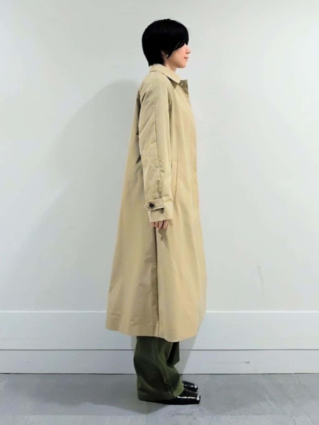 ミズタさんの「UNTITLED｜◆【はっ水/洗える】タスランステンカラーコート」を使ったコーディネート