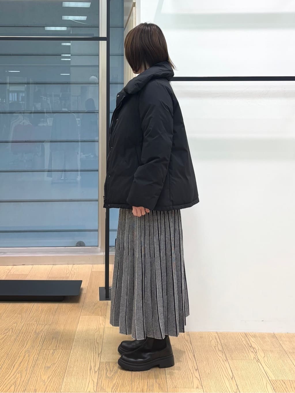 asamiさんの「INDIVI｜【カシミヤ混】ミドルゲージ ハイネックニット」を使ったコーディネート