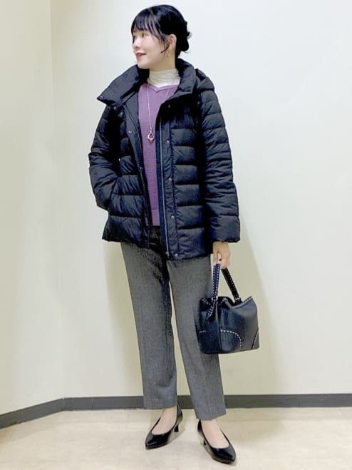  beni_gingerさんの「Reflect｜【SS-4Lサイズ】フーデッドミドルダウンコート」を使ったコーディネート