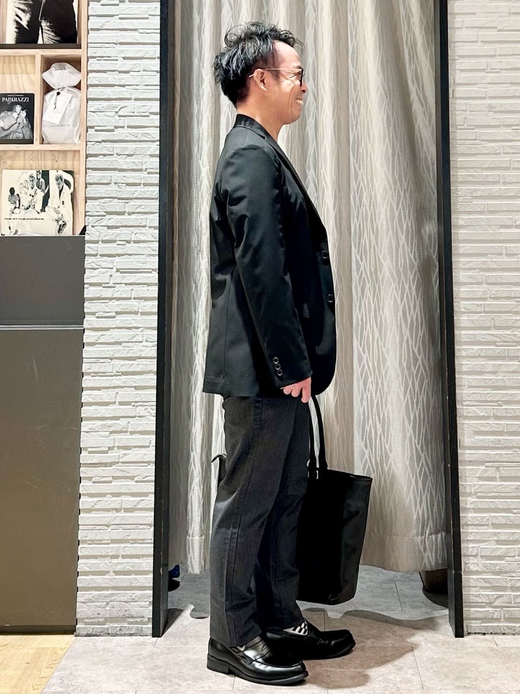 KENJI Iさんの「THE SHOP TK｜CARREMAN/キャリーマン ジャケット セットアップ可／洗濯機OK」を使ったコーディネート