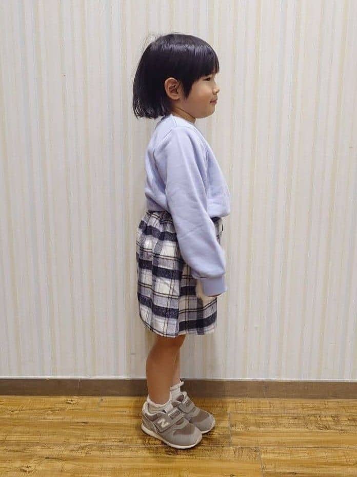 Yuiさんの「SHOO･LA･RUE｜【100-150cm/裏起毛】Aライン アソートスウェット」を使ったコーディネート