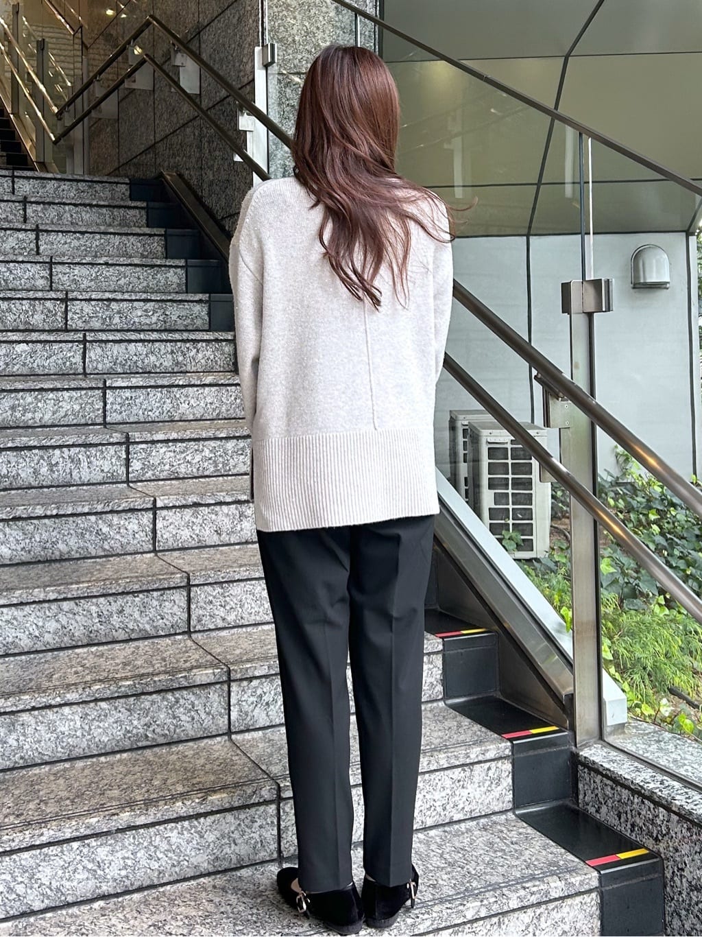 Risaさんの「OPAQUE.CLIP｜ウォームタッチ テーパードパンツ【洗濯機洗OK／ストレッチ】」を使ったコーディネート
