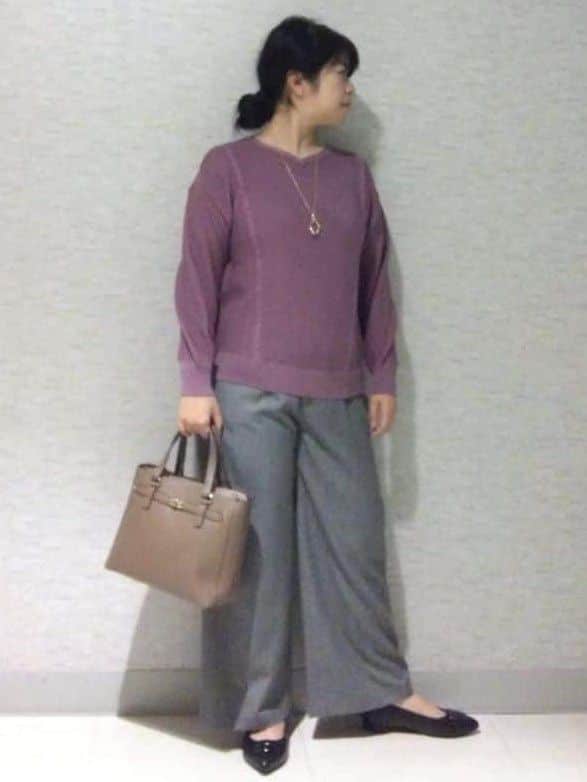 sakoさんの「Reflect｜【パンツ合わせにぴったり◎】ゆったりオフボディニット」を使ったコーディネート