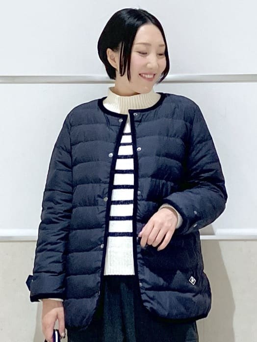 eriko さんの「Dessin｜【撥水・2WAY】ミュラーダウンコートミドル丈」を使ったコーディネート