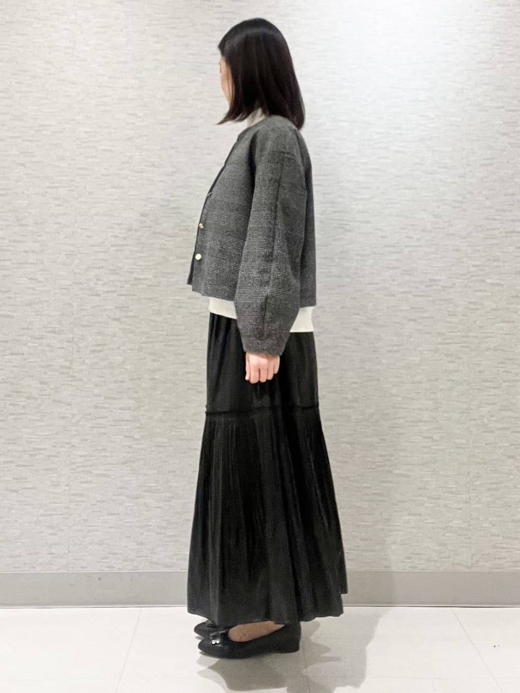 marikoさんの「Reflect｜アーガイル柄ハイネックニット」を使ったコーディネート