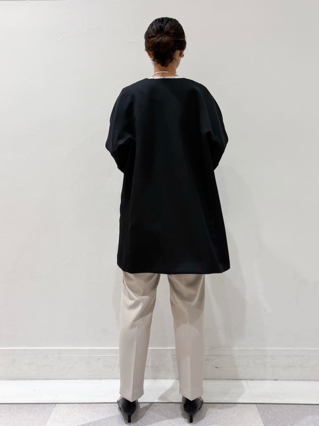 ちえさんの「OPAQUE.CLIP｜フォルムスリーブミドルコート【洗濯機OK】」を使ったコーディネート