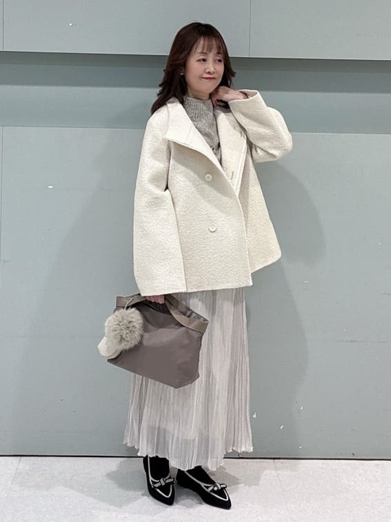 makiさんの「UNTITLED｜【8色展開/洗える】ウールカシミヤ ハイネックニット」を使ったコーディネート