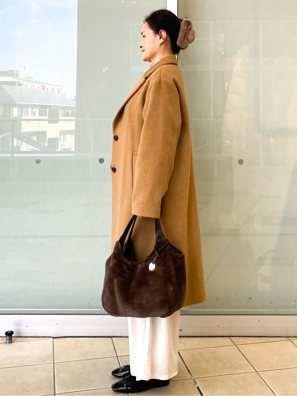 Jeanさんの「OPAQUE.CLIP｜カシミヤブレンドウールチェスターコート」を使ったコーディネート