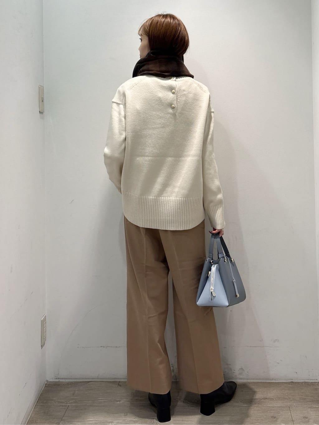 ぶまりんさんの「OPAQUE.CLIP｜ウォームタッチ イージーワイドパンツ【洗濯機洗OK／ストレッチ】≪SS～LL≫」を使ったコーディネート