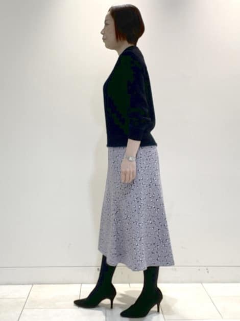 フミさんの「Reflect｜【ほんのりラメ感◎】ケーブル柄ニット」を使ったコーディネート