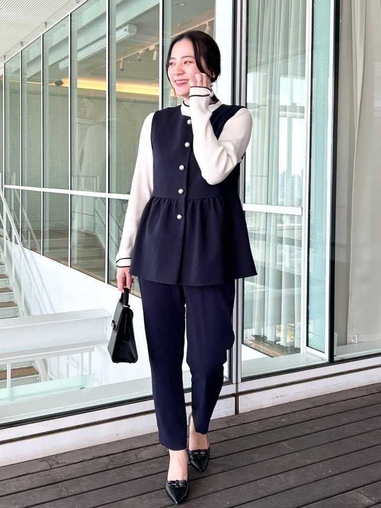 shinoさんの「Couture brooch｜【ハレの日・通勤】TRダブルクロスジレ」を使ったコーディネート