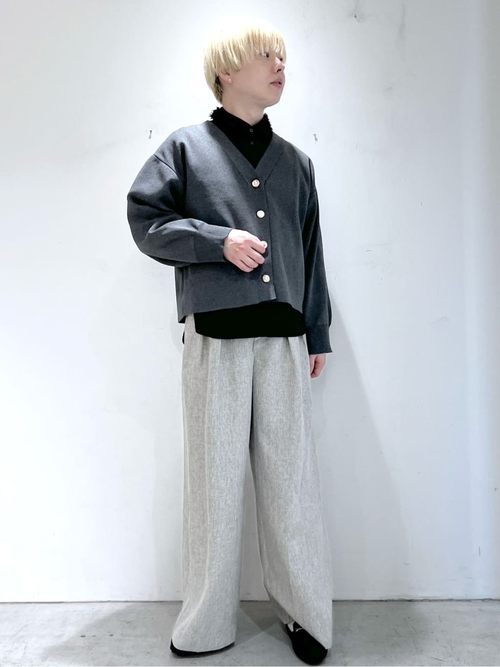 JINさんの「OPAQUE.CLIP｜襟チュールシャツ【洗濯機OK】」を使ったコーディネート