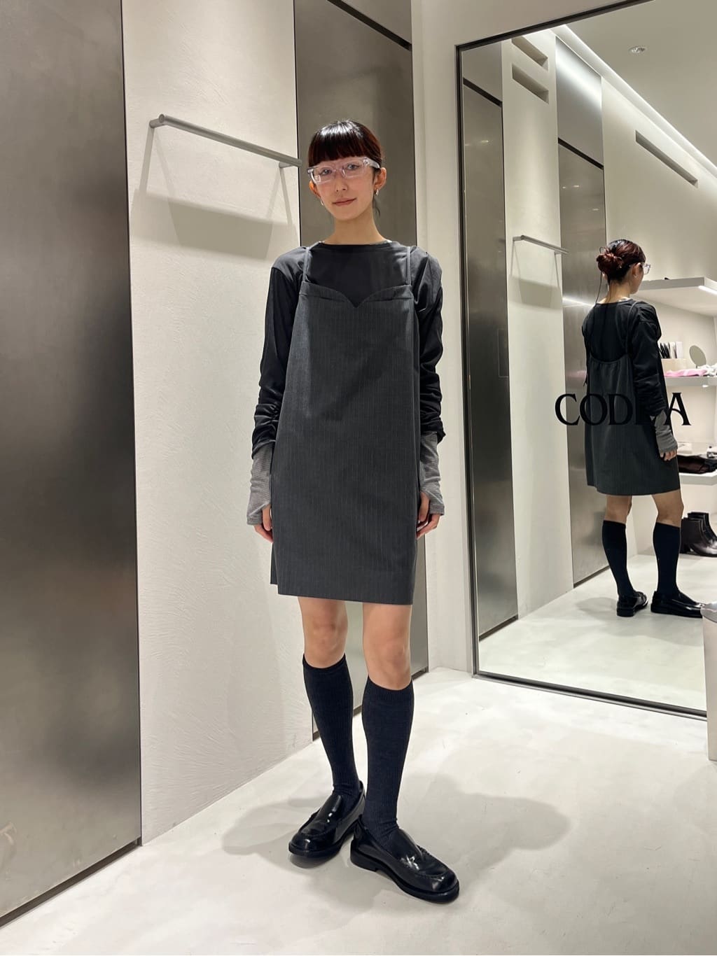 Rielさんの「CODE A｜tailored mood mini dress」を使ったコーディネート